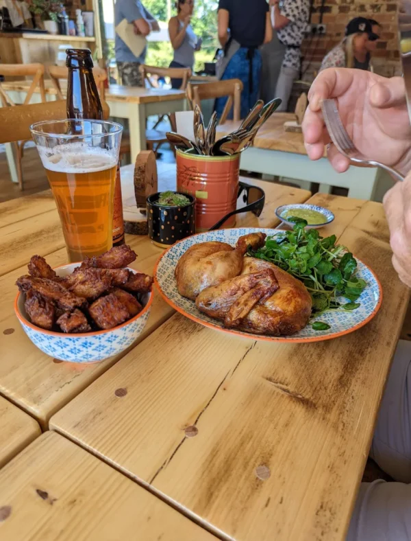 Free Range Rotisserie Chicken Whipley Manor Farm Maddings Cafe Restaurant Order Ahead