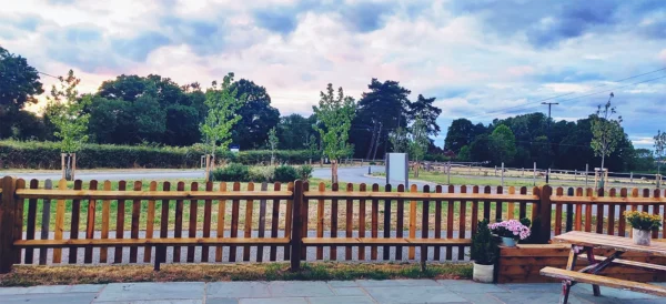 Outside Seating Cafe Restaurant In Farm Setting